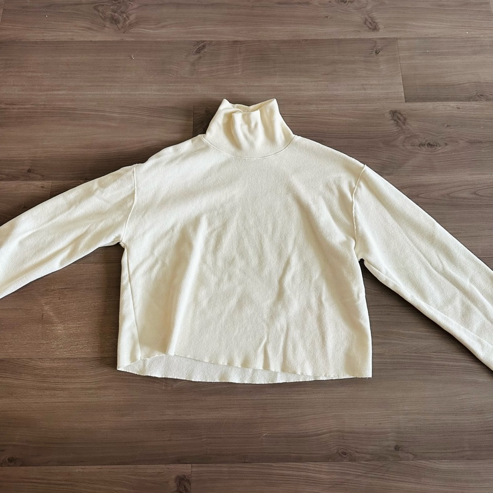 Zara Cream Turtleneck Sweater (like new!)
